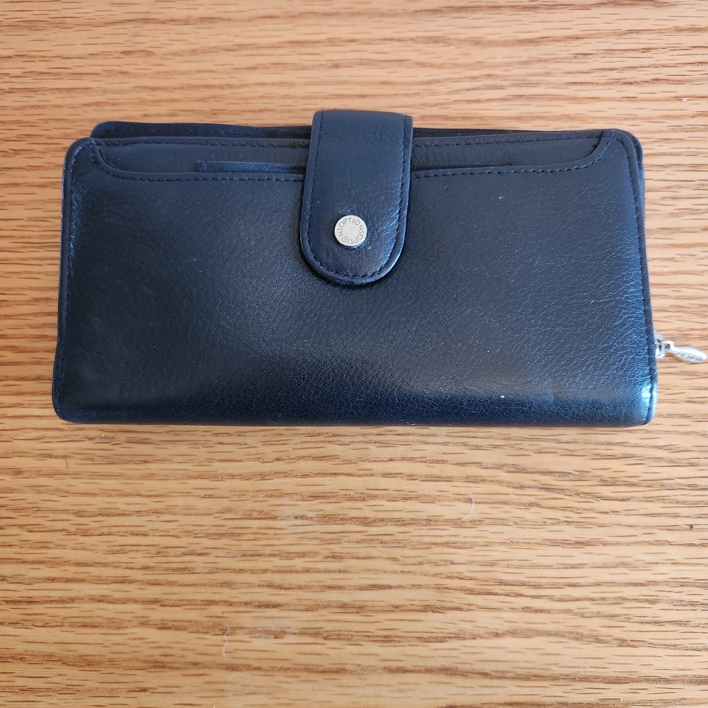 Buxton Black Leather Bifold Wallet